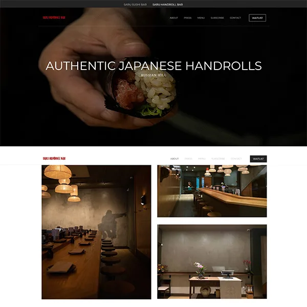 Saru Sushi Bar — food