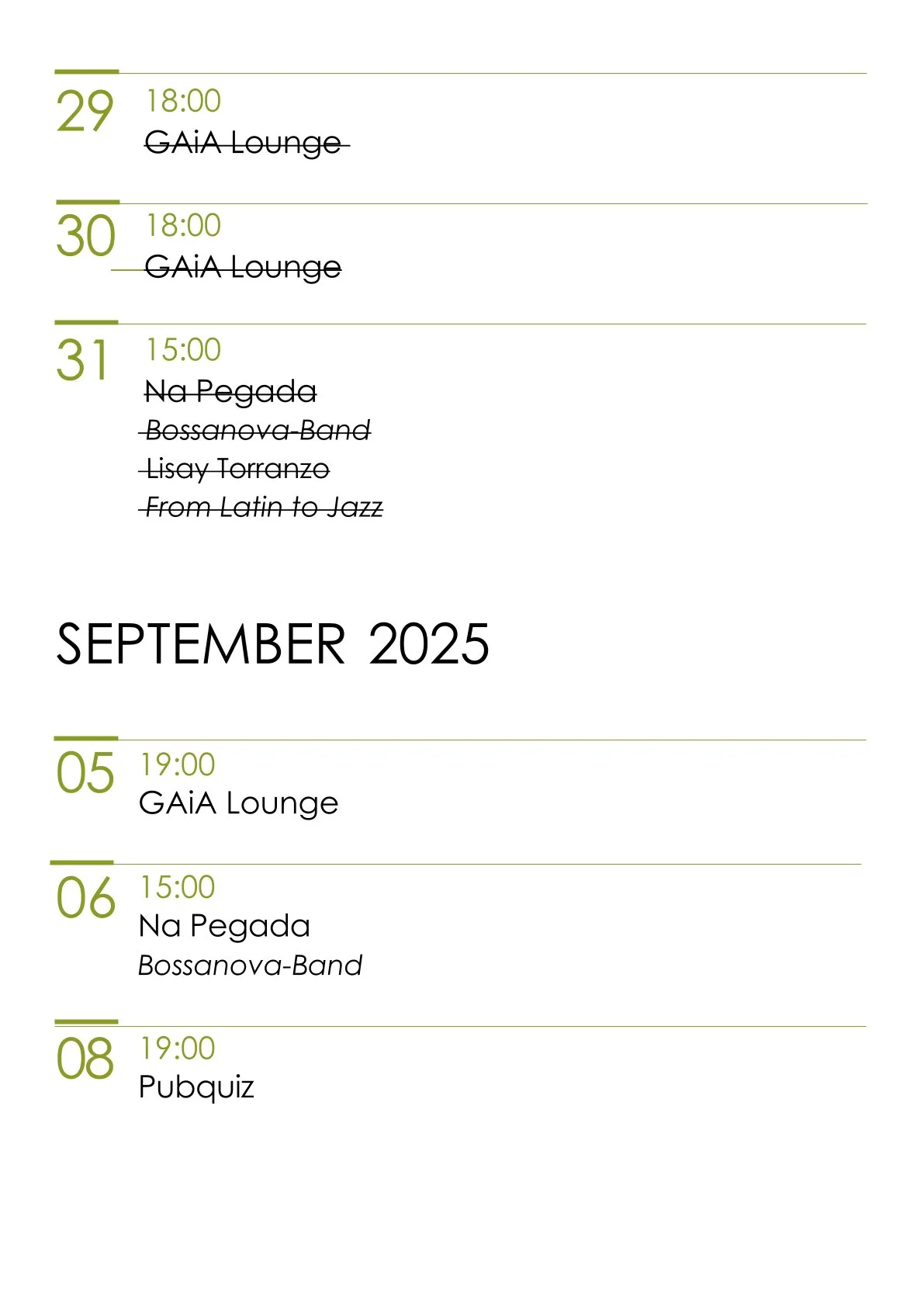 Gaia Restaurant — atmosphere