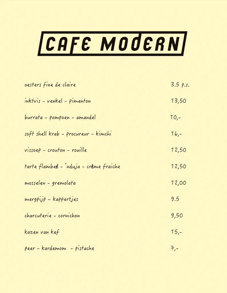 Café Modern — atmosphere