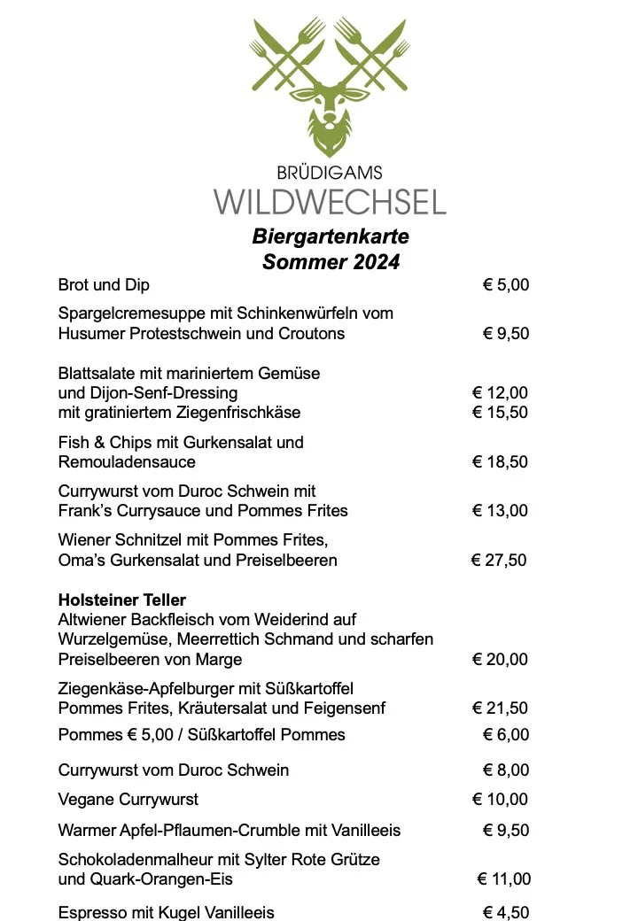 Brüdigams Wildwechsel — drink