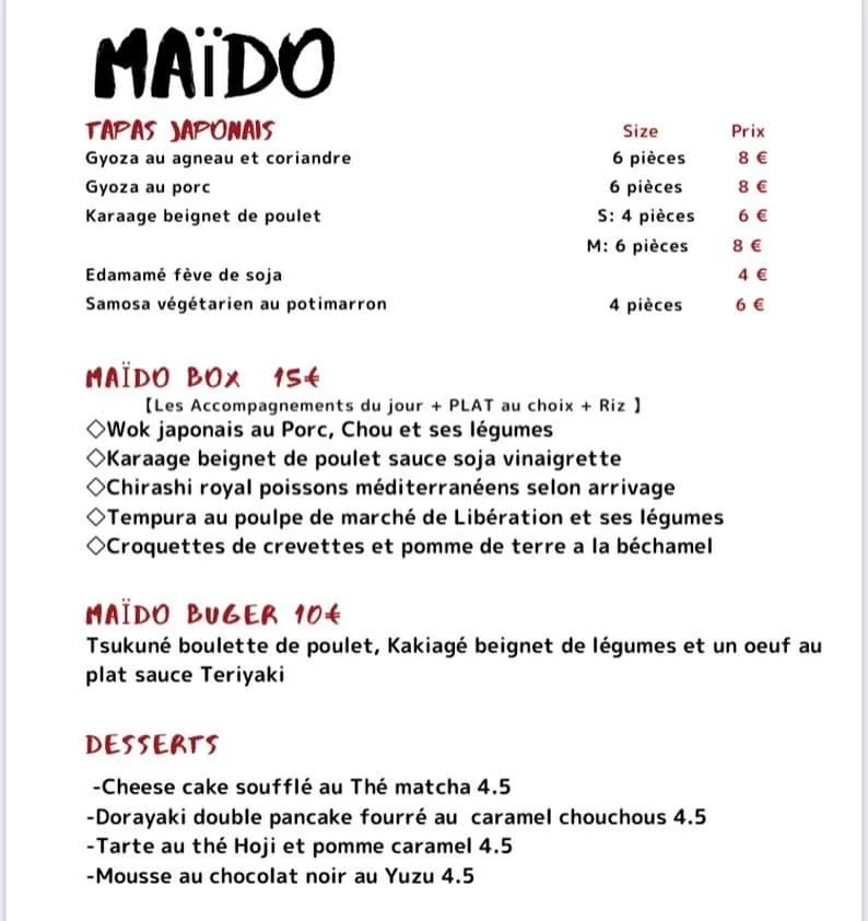 Maïdo — food