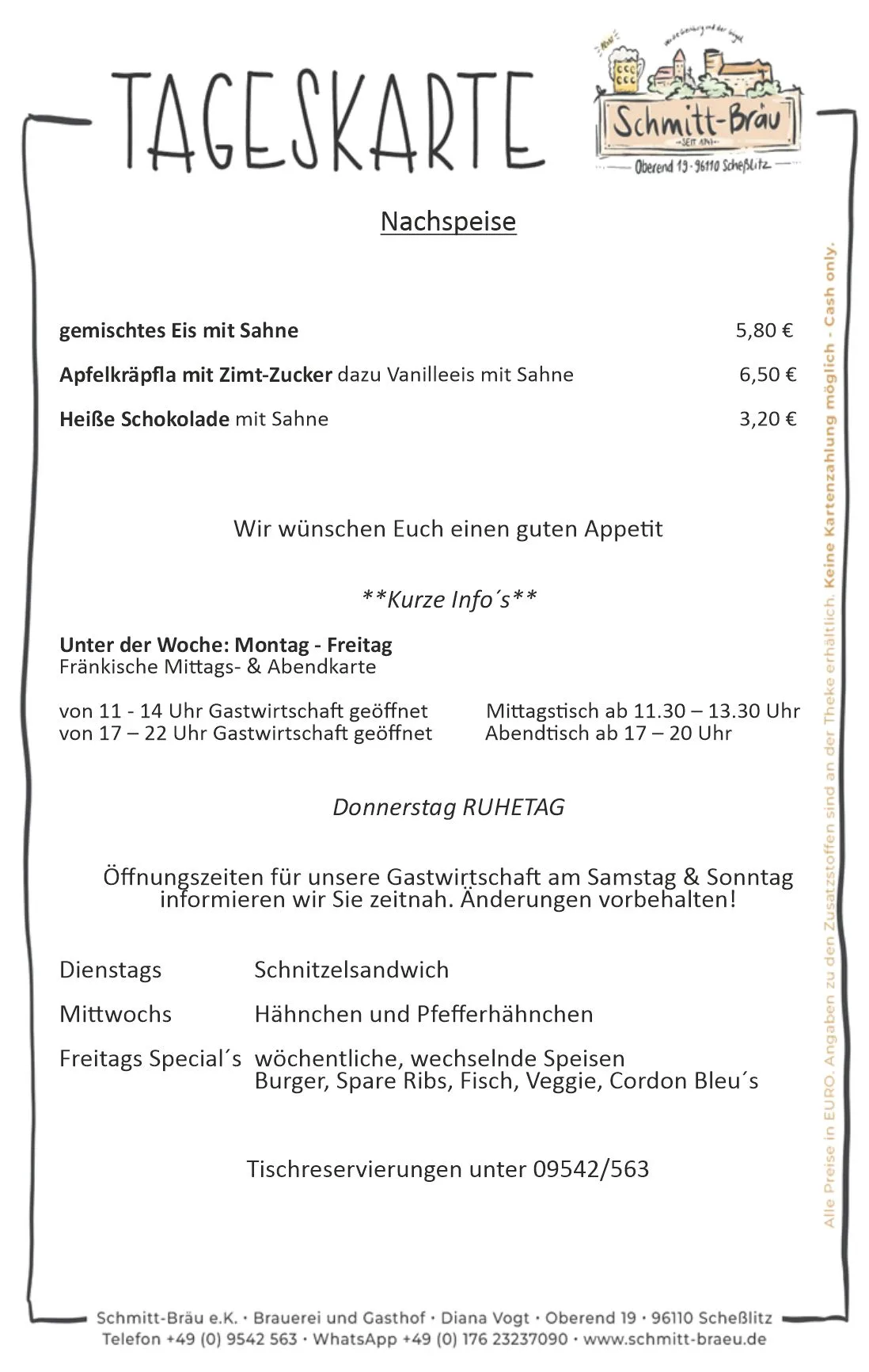 Restaurant im Schloss Burgellern — drink