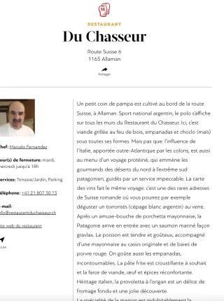 Du Chasseur — kitchen