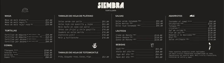 Siembra Tortillería — atmosphere