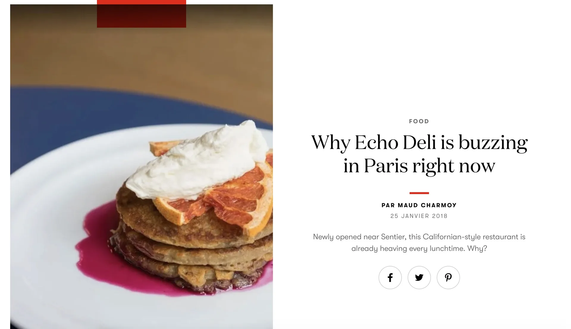 Echo — food