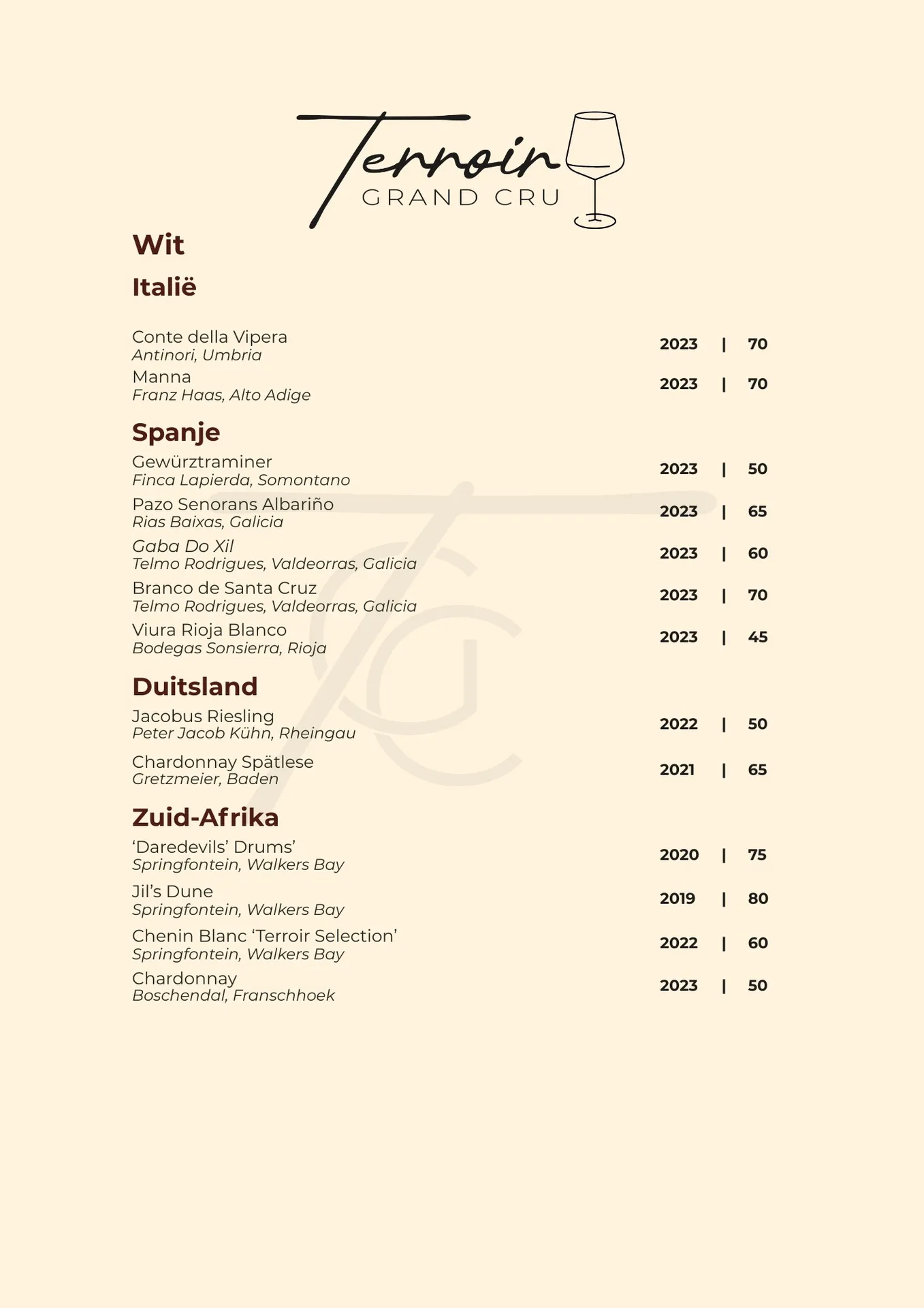 Restaurant Terroir Grand Cru — photo 10