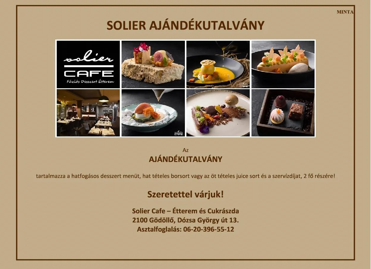 Solier Fúziós Desszert Étterem, Gödöllő