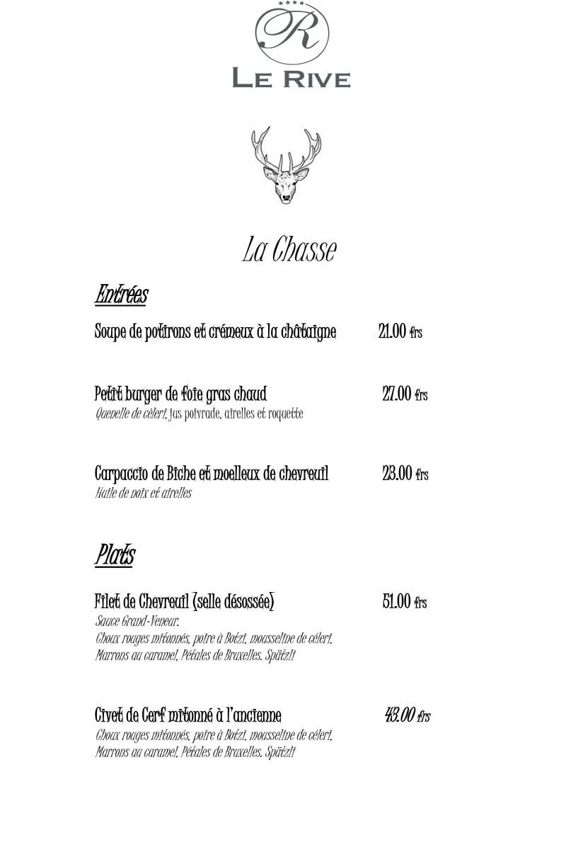 Hôtel le Rive — food