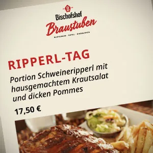 Bischofshof Braustuben — food