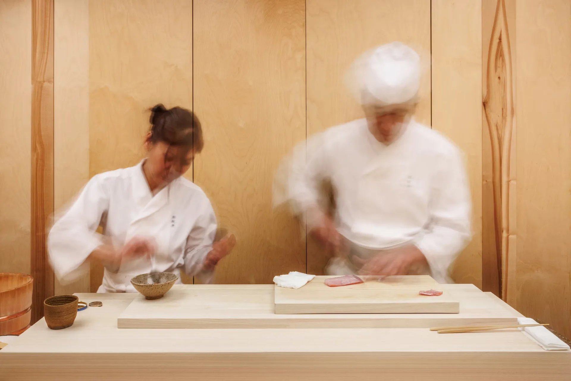 Sushi Shunei — kitchen