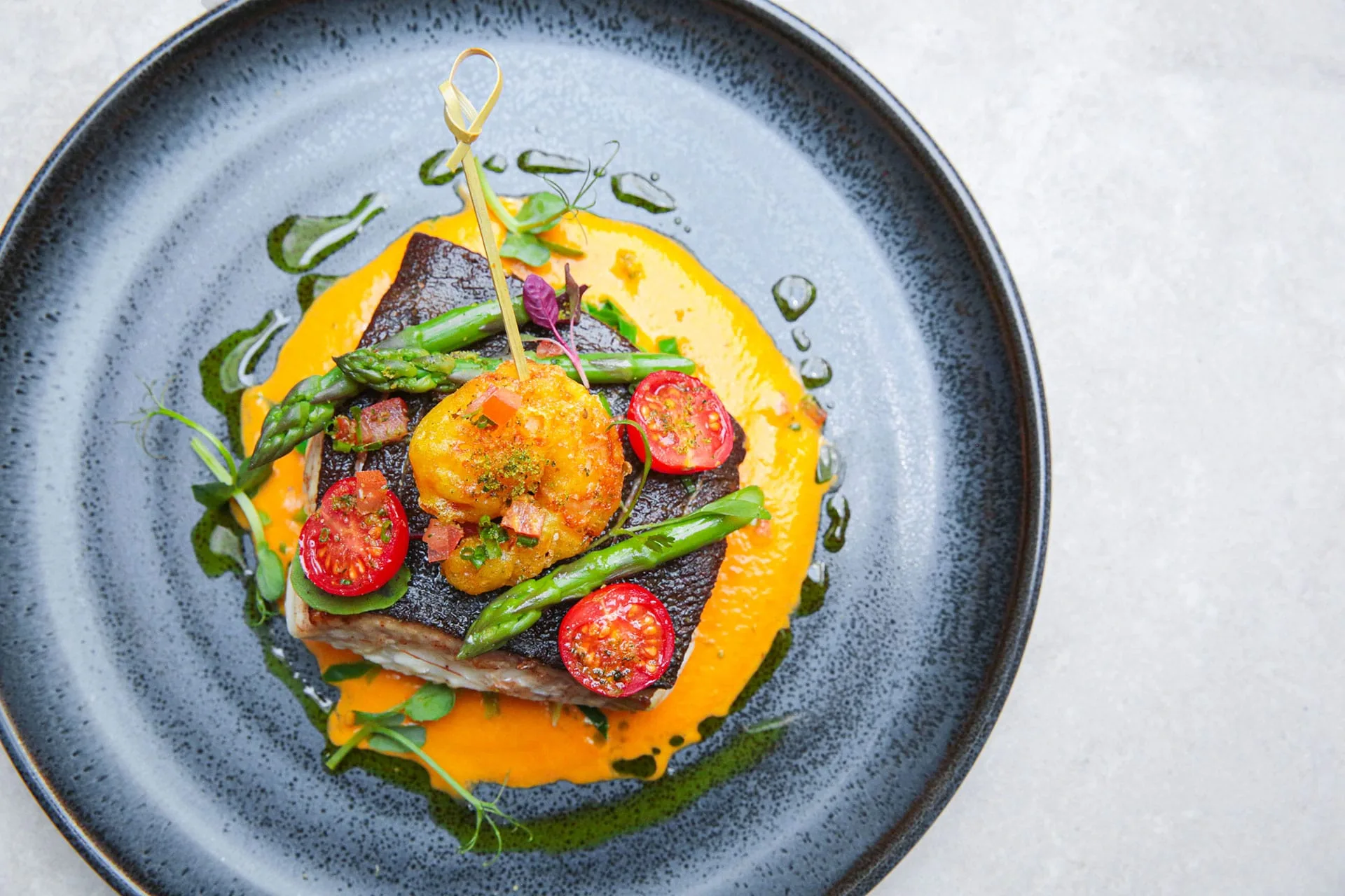 The George Buckden — food