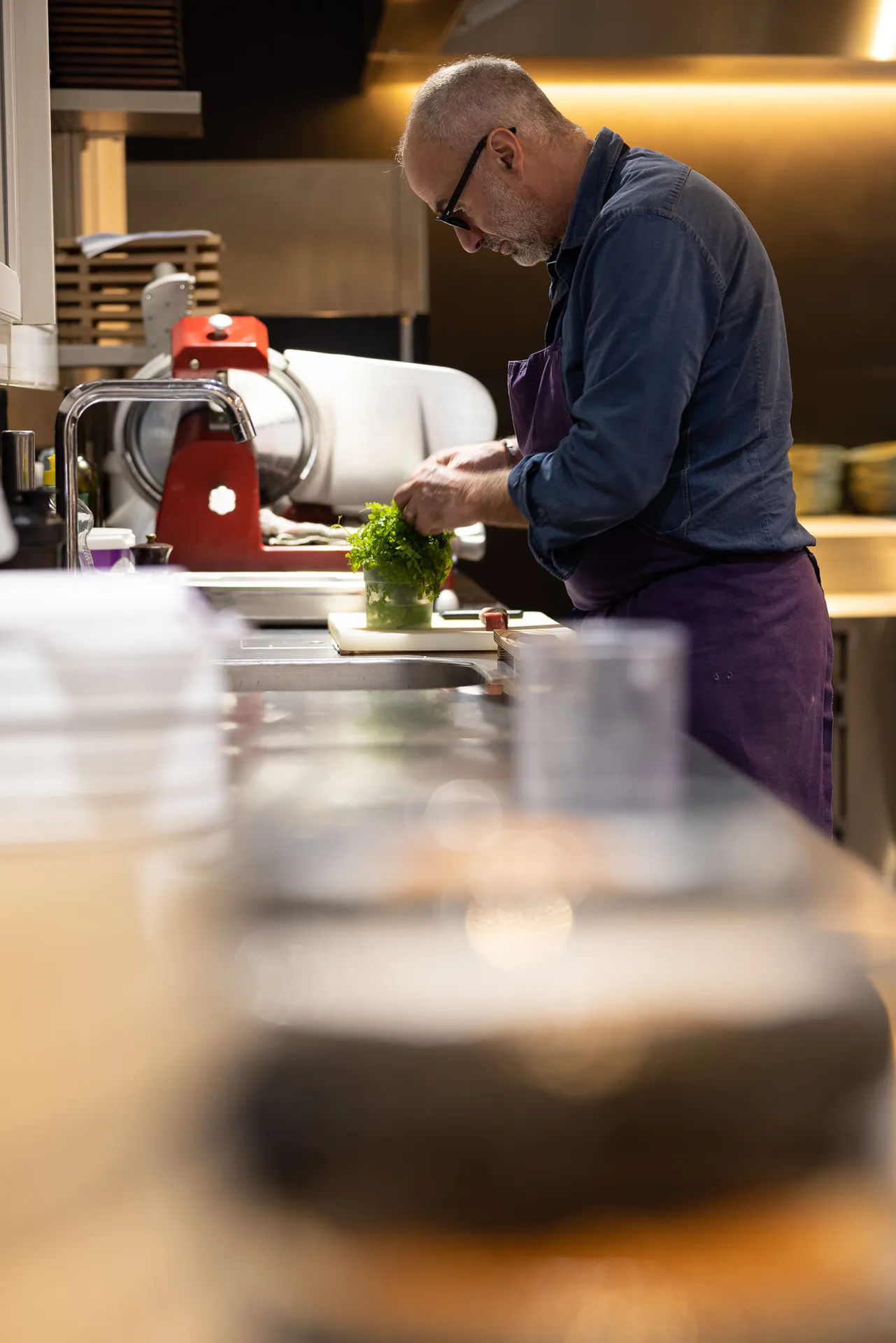 L'Auberge de la Pomme — kitchen