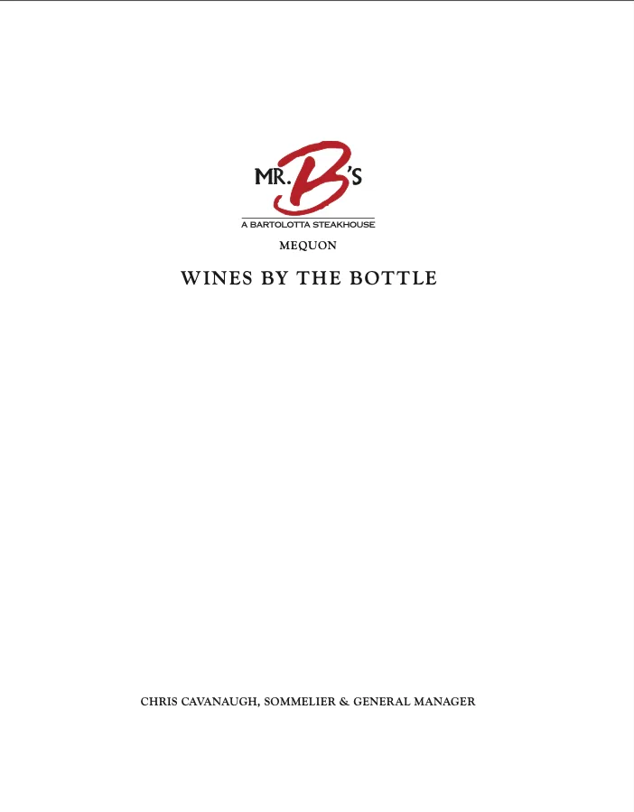 Mr. B's - A Bartolotta Steakhouse, Mequon