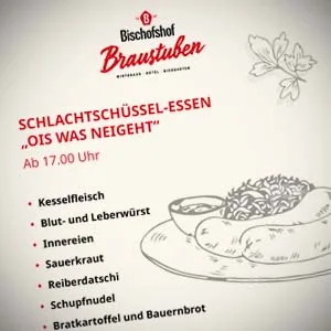 Bischofshof Braustuben — food