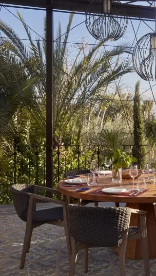 Le jardin du Royal Mansour — atmosphere