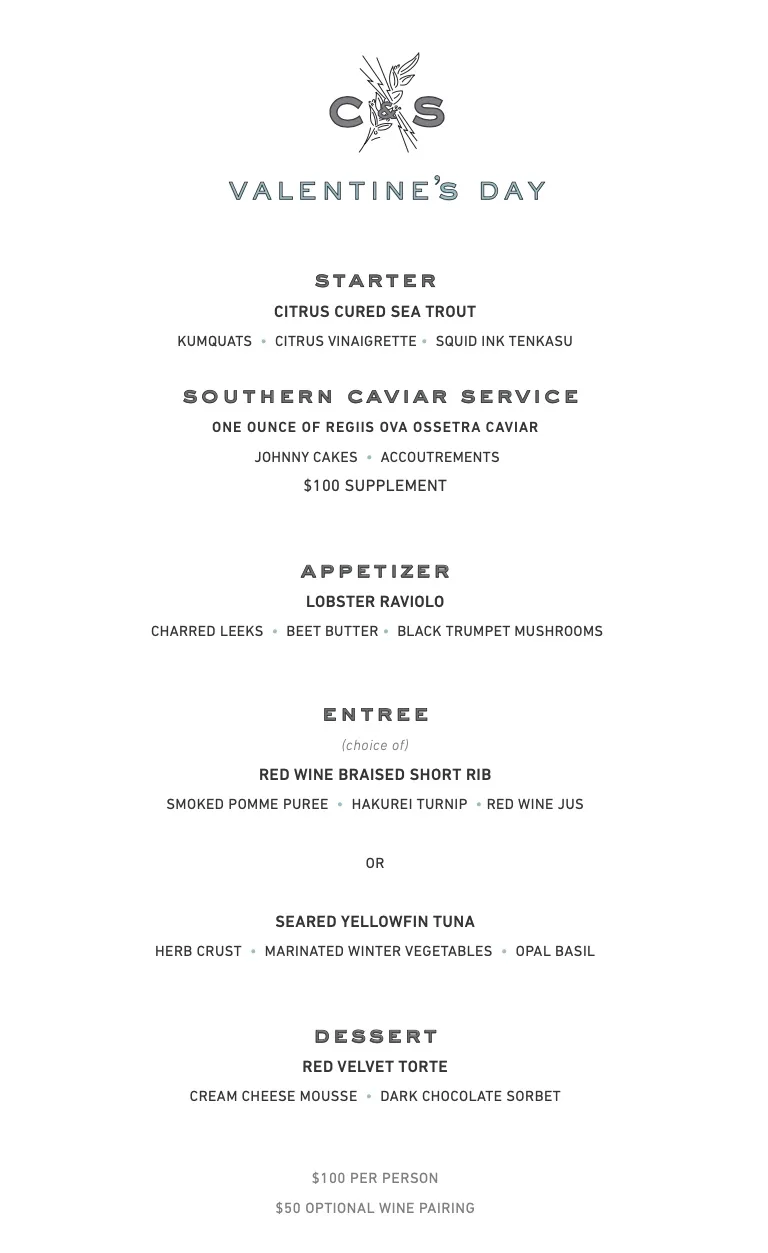 Crawford and Son — food