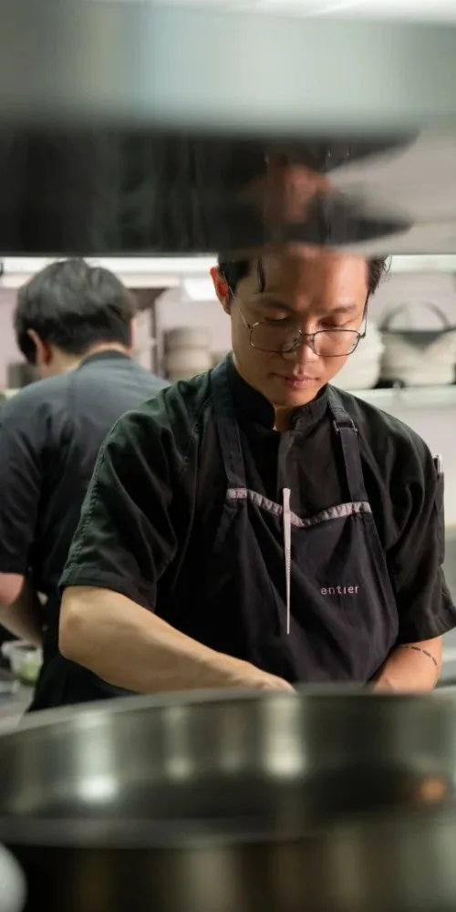 Entier French Dining — kitchen