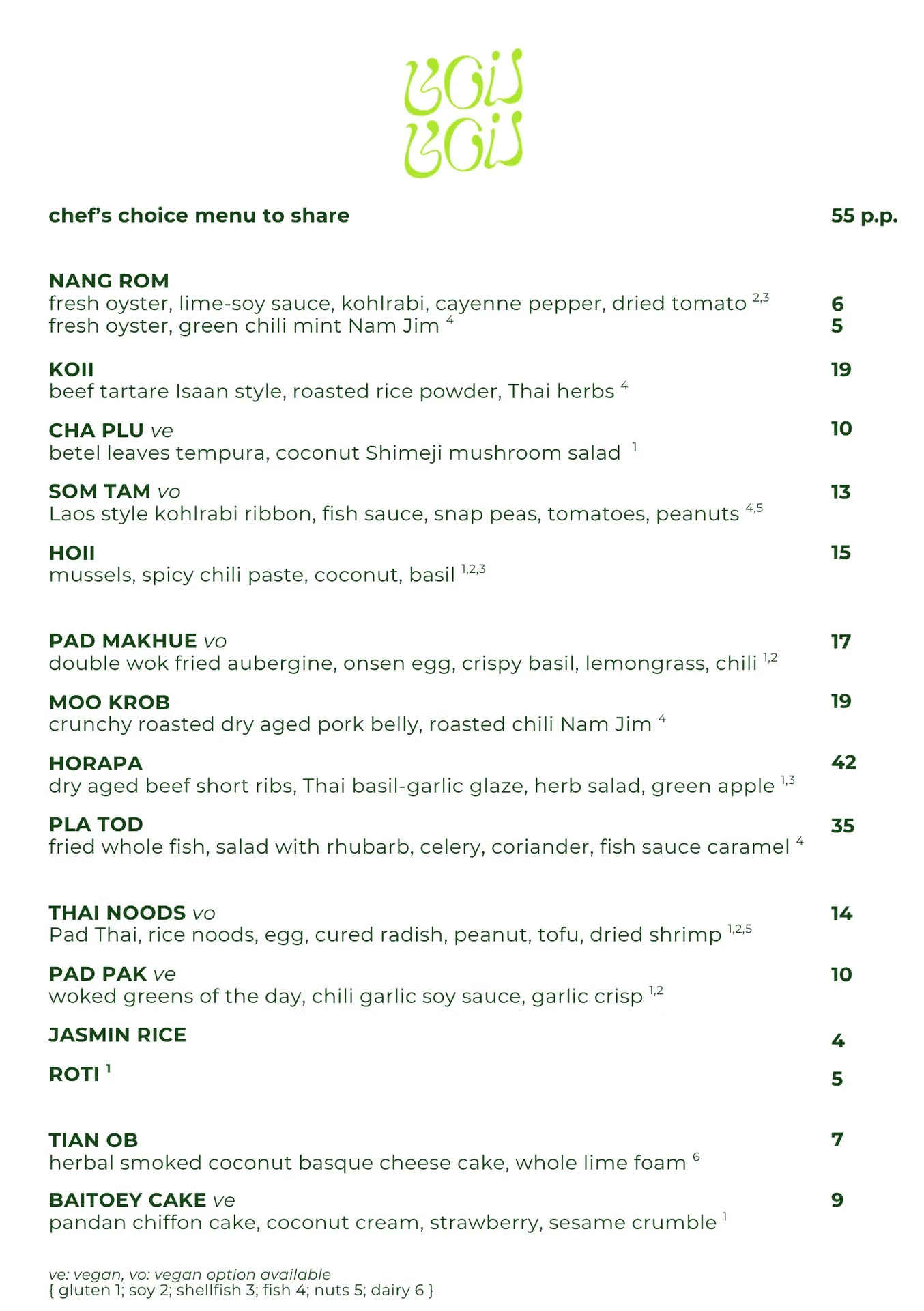 Boii Boii — food