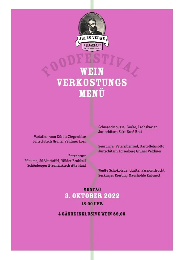 Jules Verne Restaurant — food