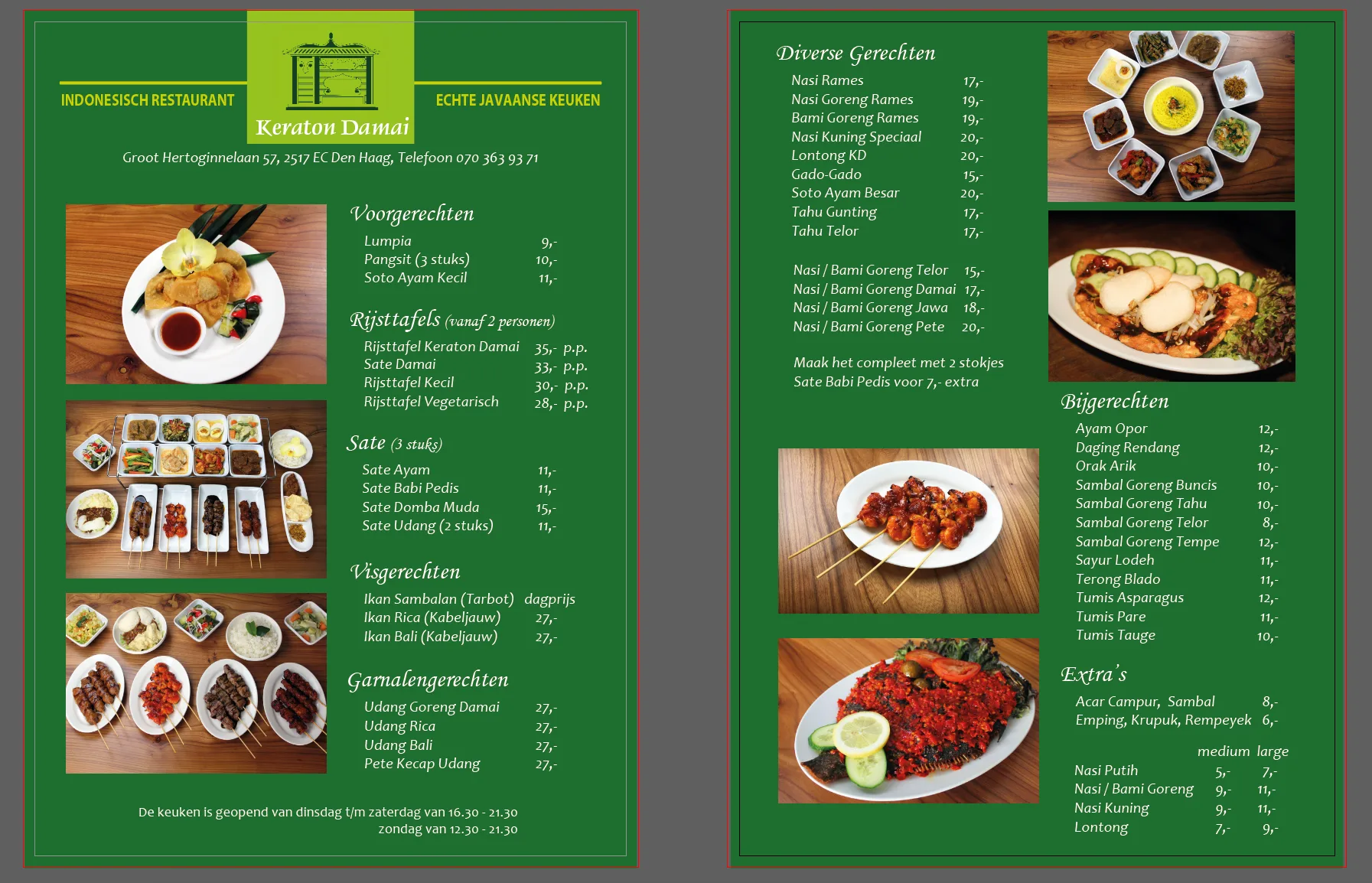 Keraton Damai — food