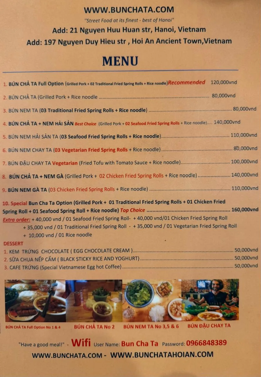 Bun Cha Ta (Nguyen Huu Huan Street) — photo 8