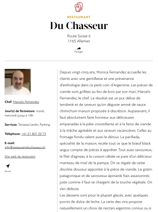 Du Chasseur — kitchen