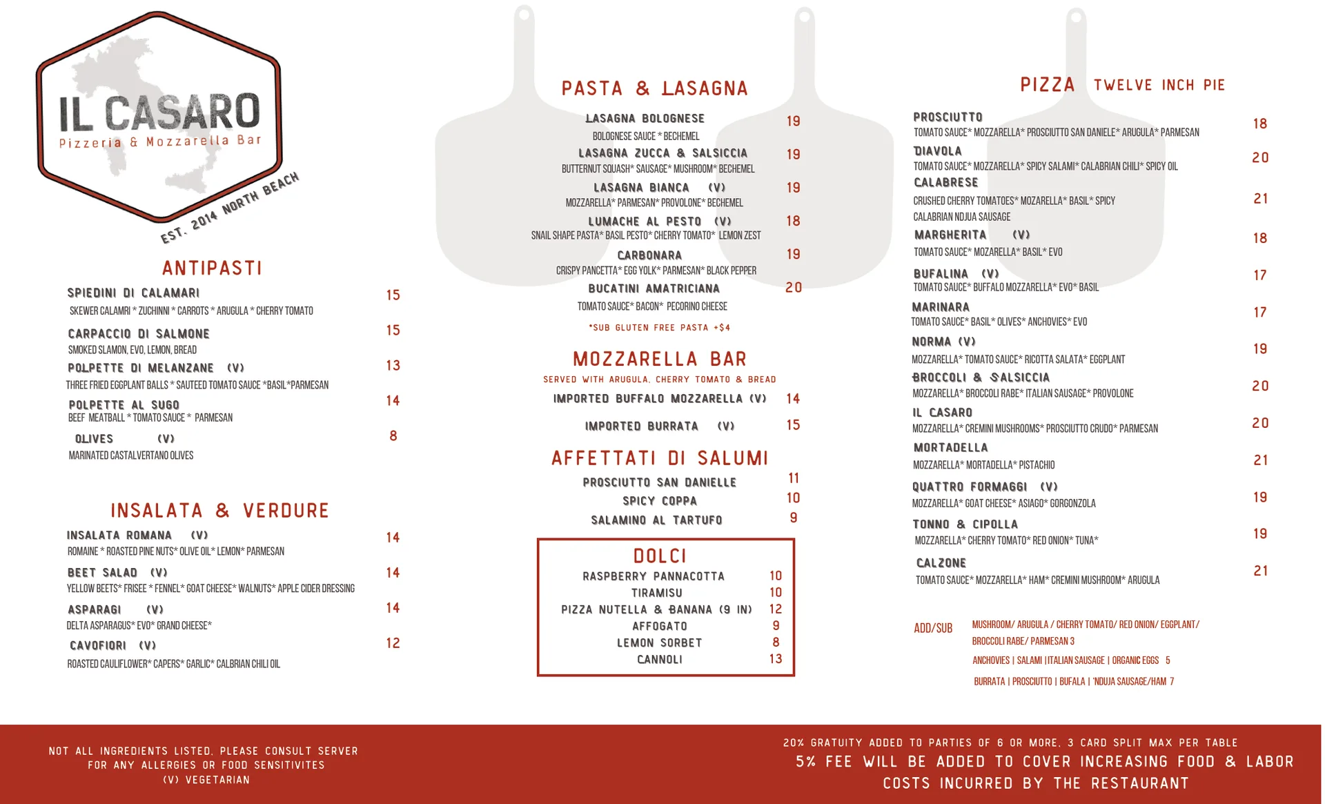 Il Casaro — food