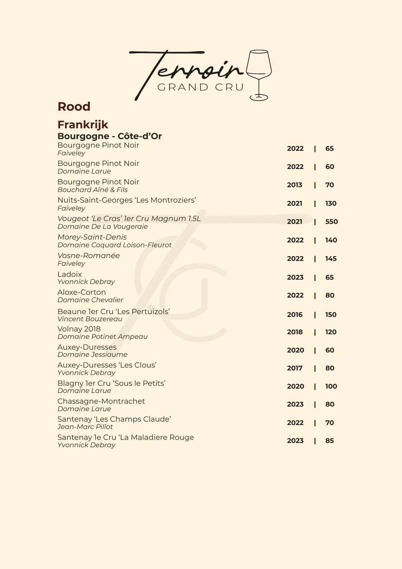 Restaurant Terroir Grand Cru — photo 16