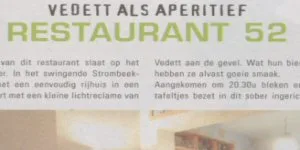 Restaurant 52, Brussels