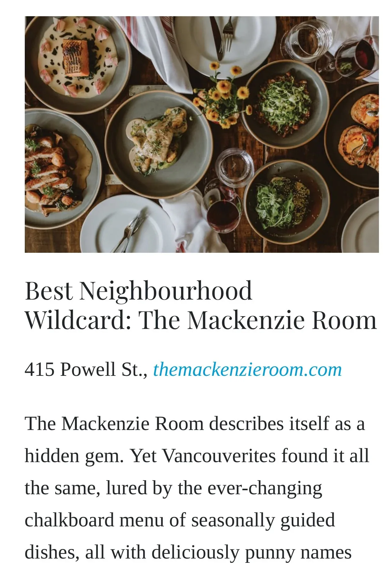The Mackenzie Room — photo 25