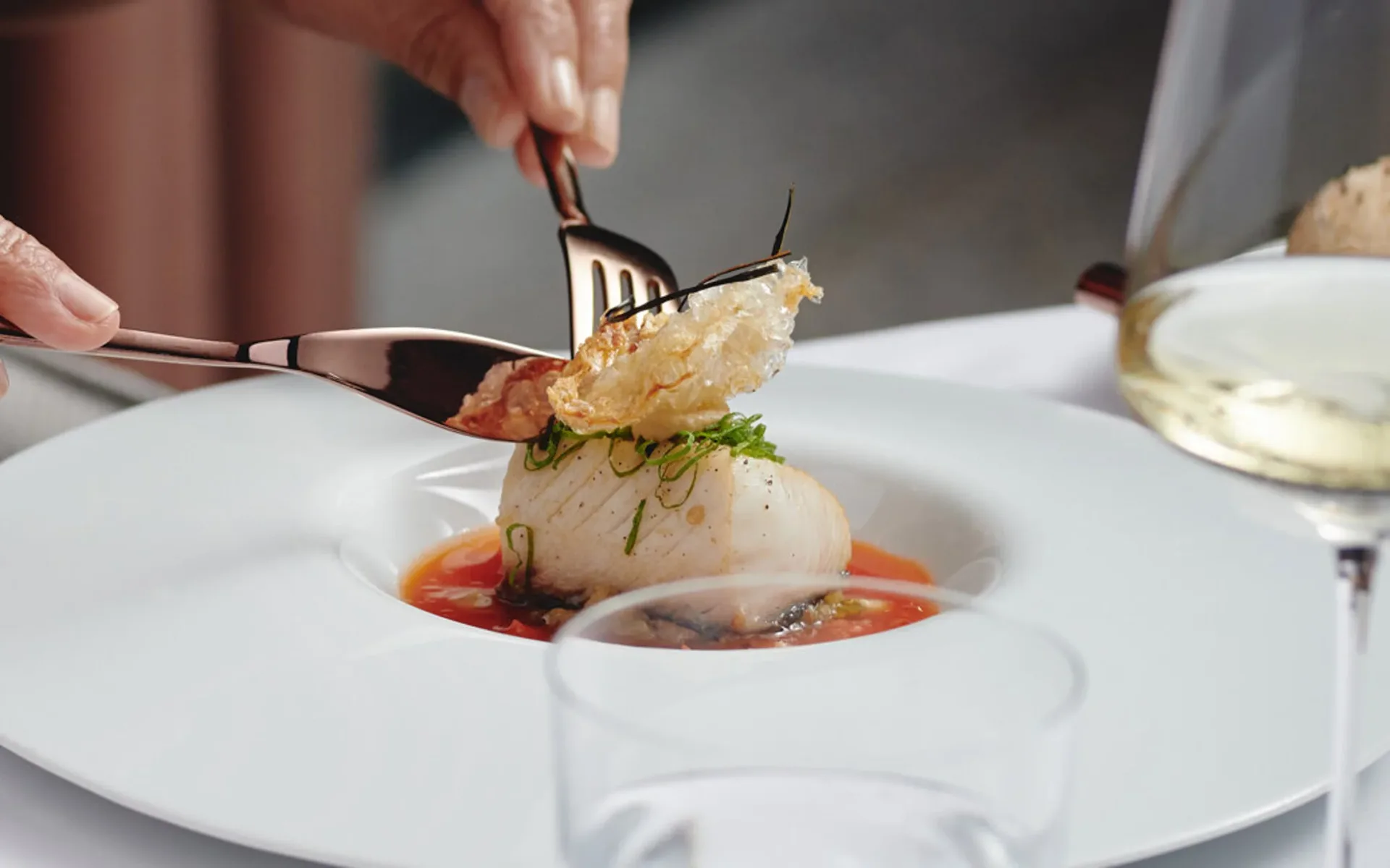 Castel fine dining — food