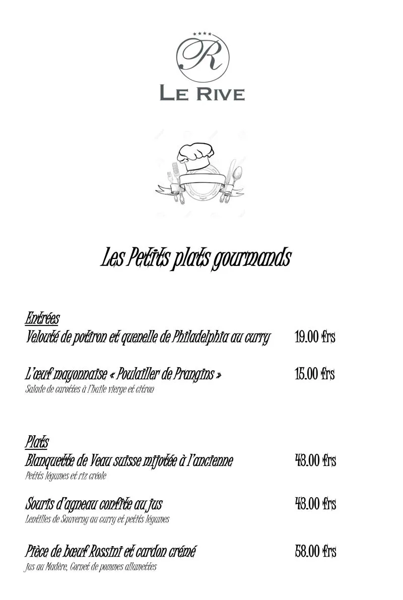 Hôtel le Rive — kitchen