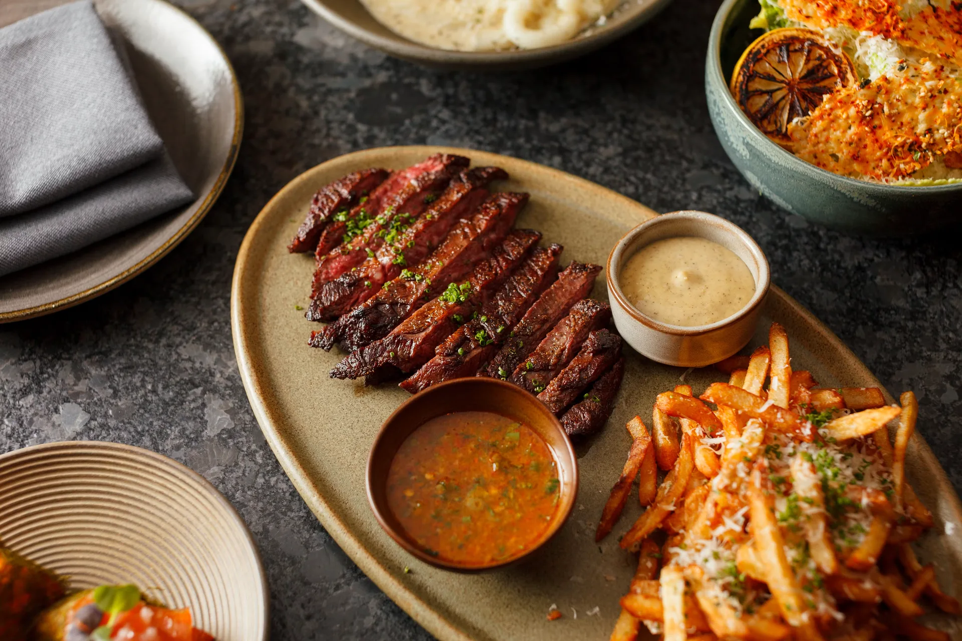 PERILLA Korean American Steakhouse — food