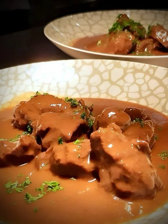 Au Stekerlapatte — food