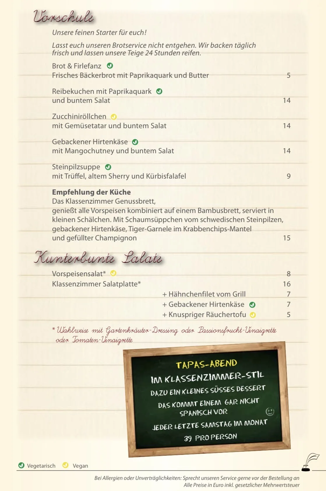 Restaurant Klassenzimmer — photo 69