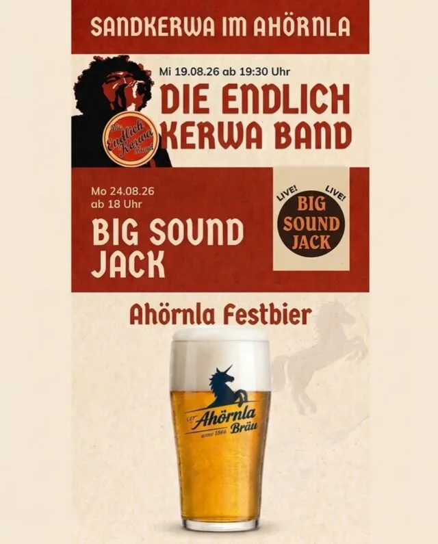 Ahörnla im Sand — drink