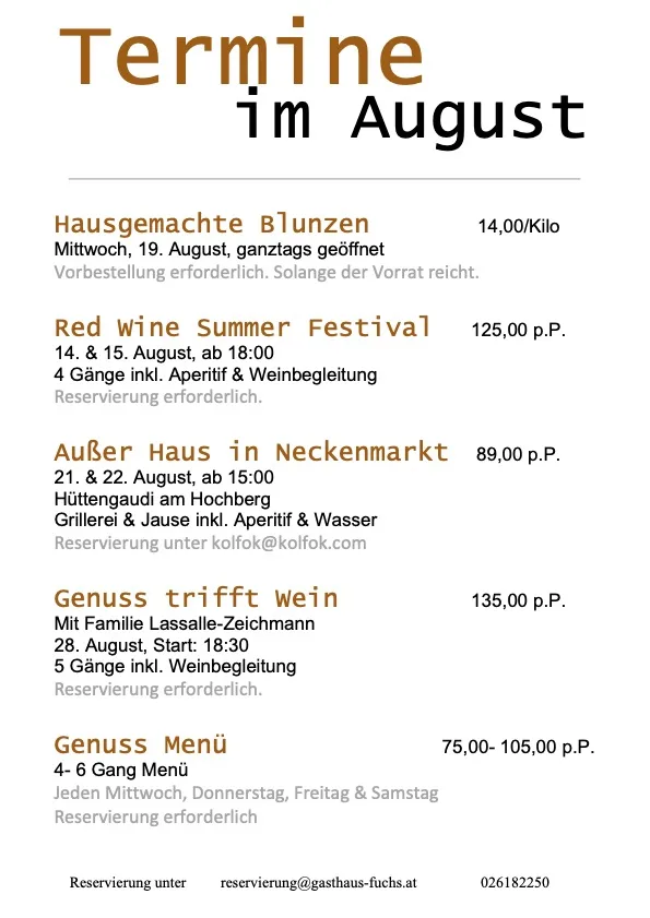 Gasthaus Fuchs — drink