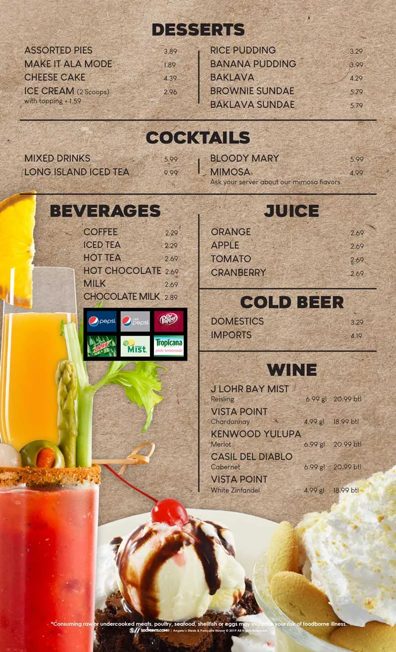 J & A Steak House — food