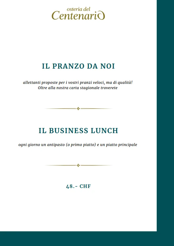 Osteria del Centenario, Locarno