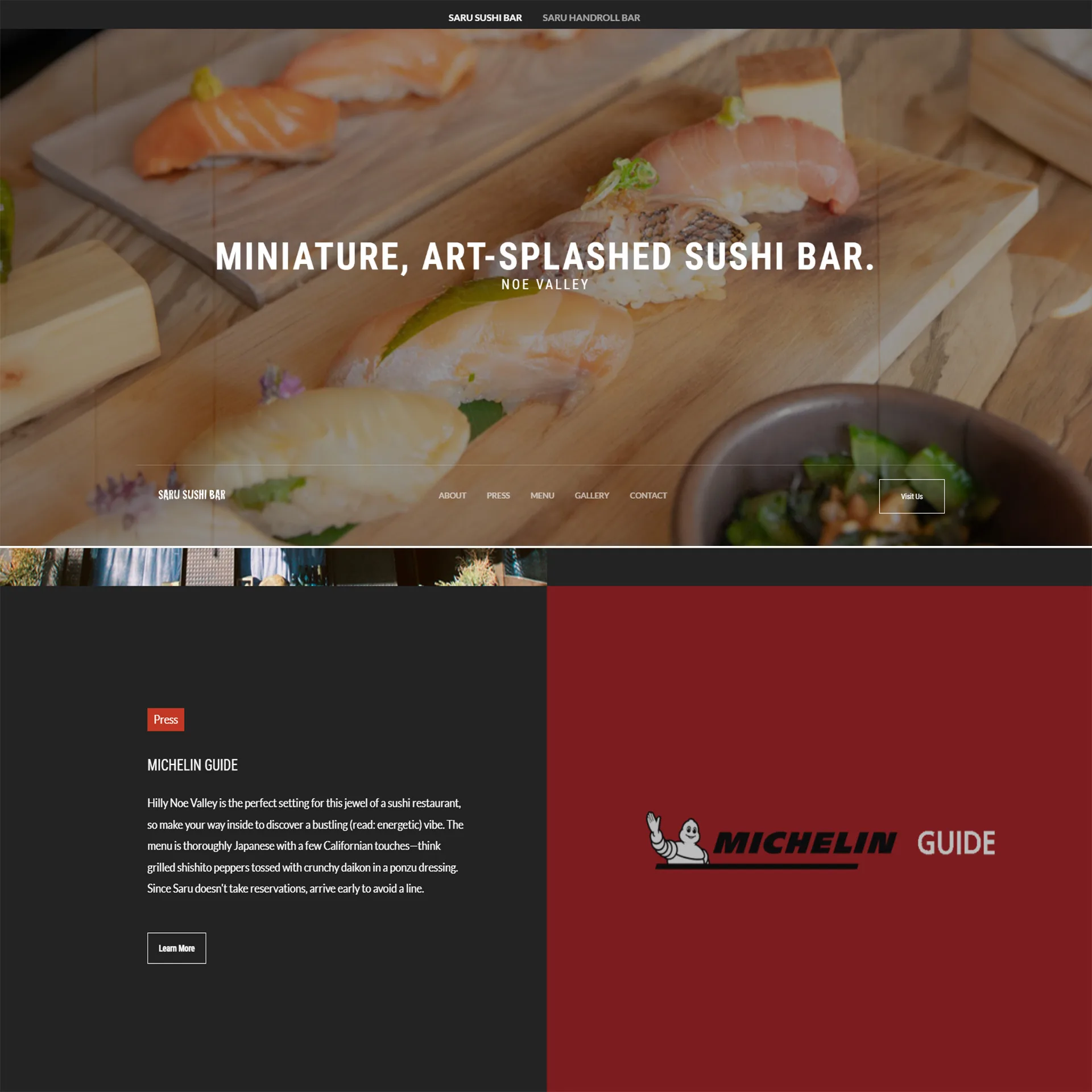 Saru Sushi Bar — food