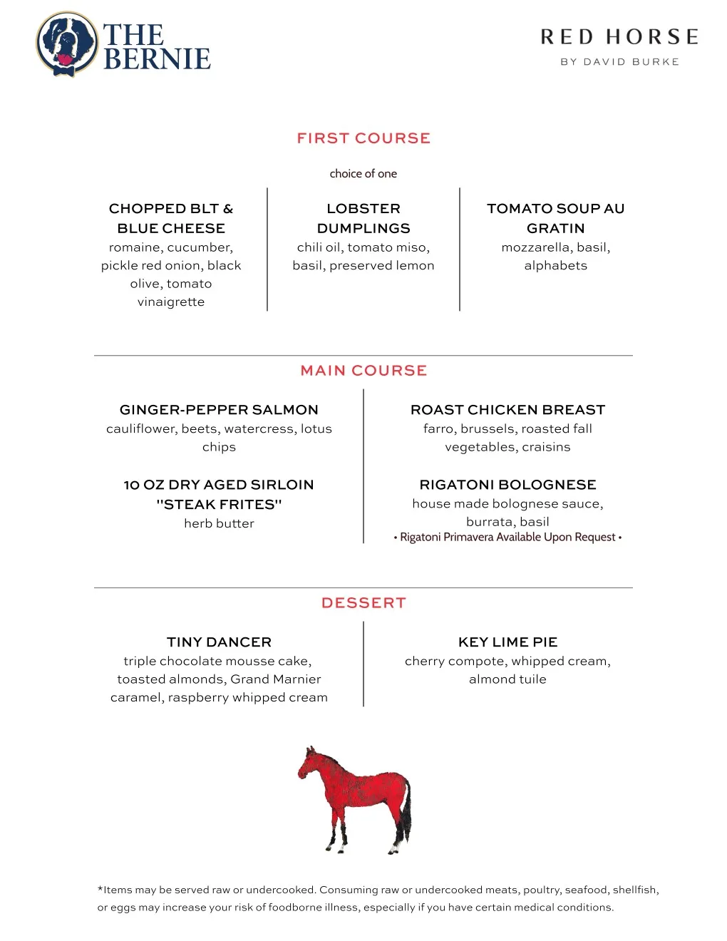 Red Horse by David Burke — food