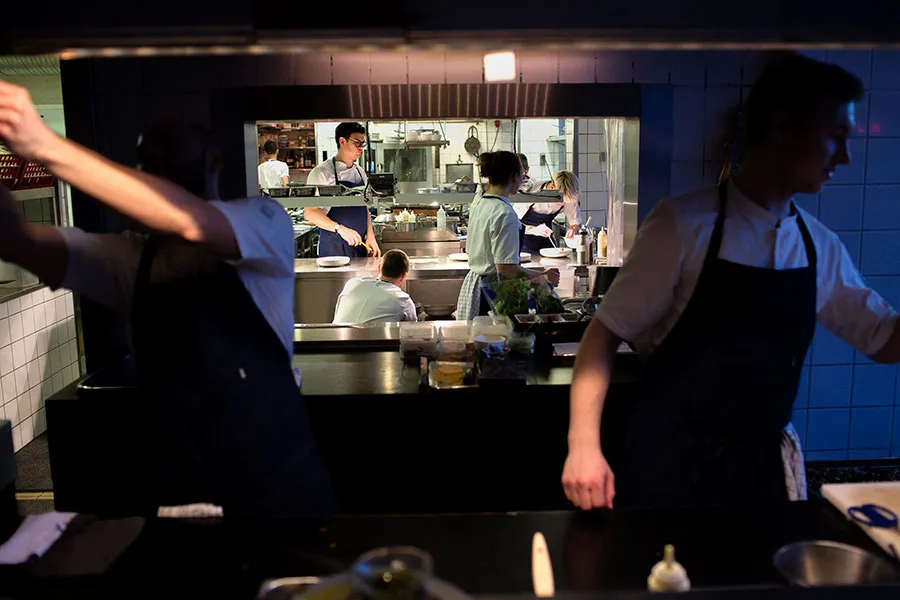 Kødbyens Fiskebar — kitchen
