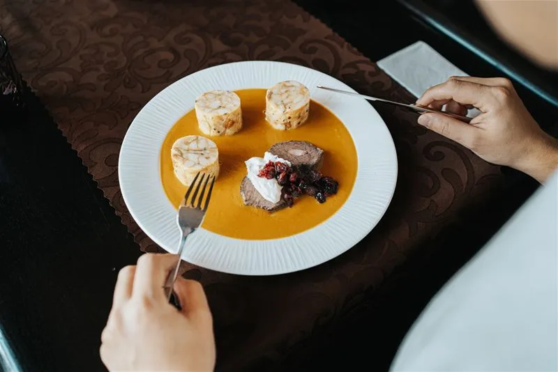 Hotel a Restaurant Větruše — food