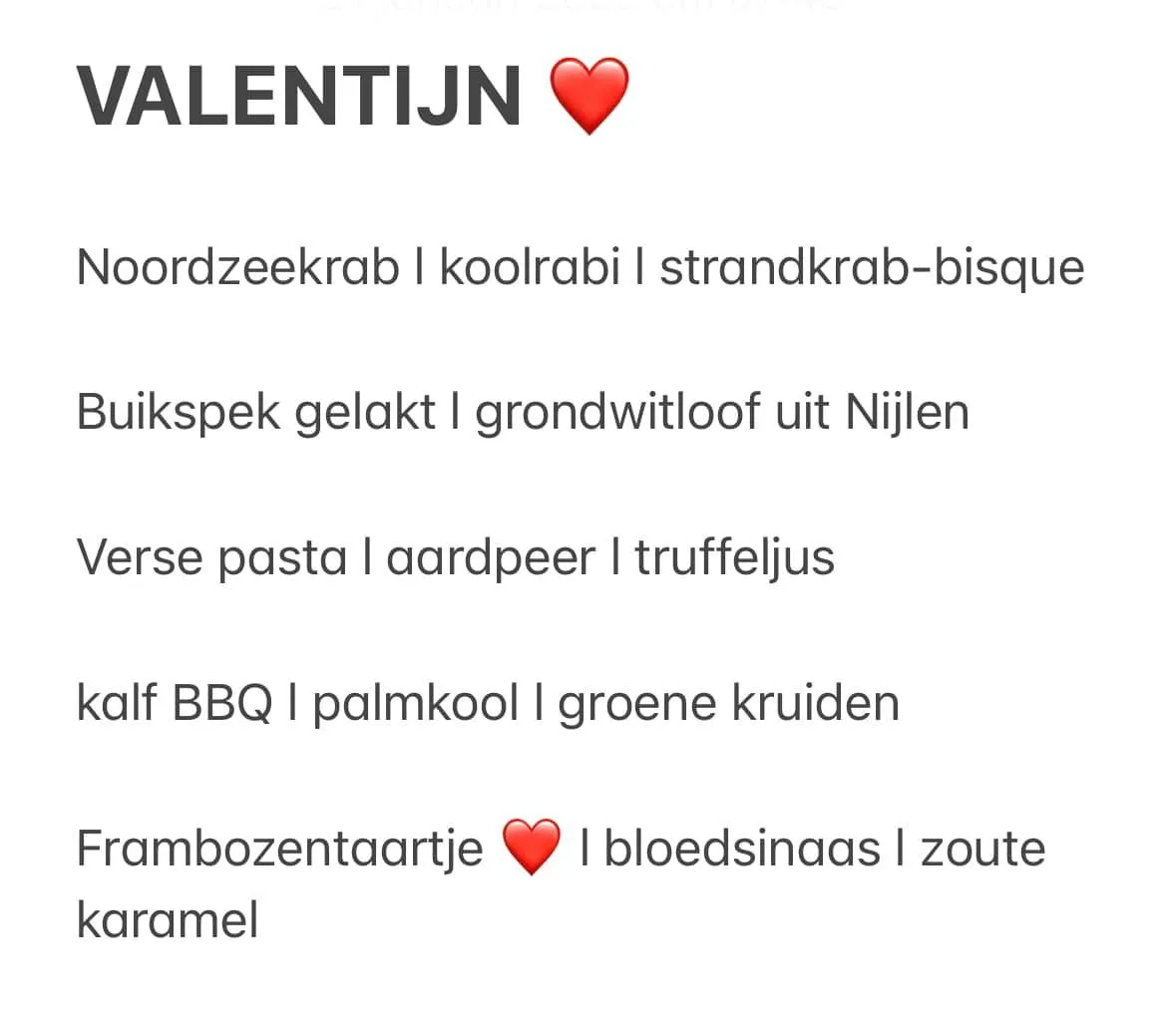 De Kleinen Bistro — food