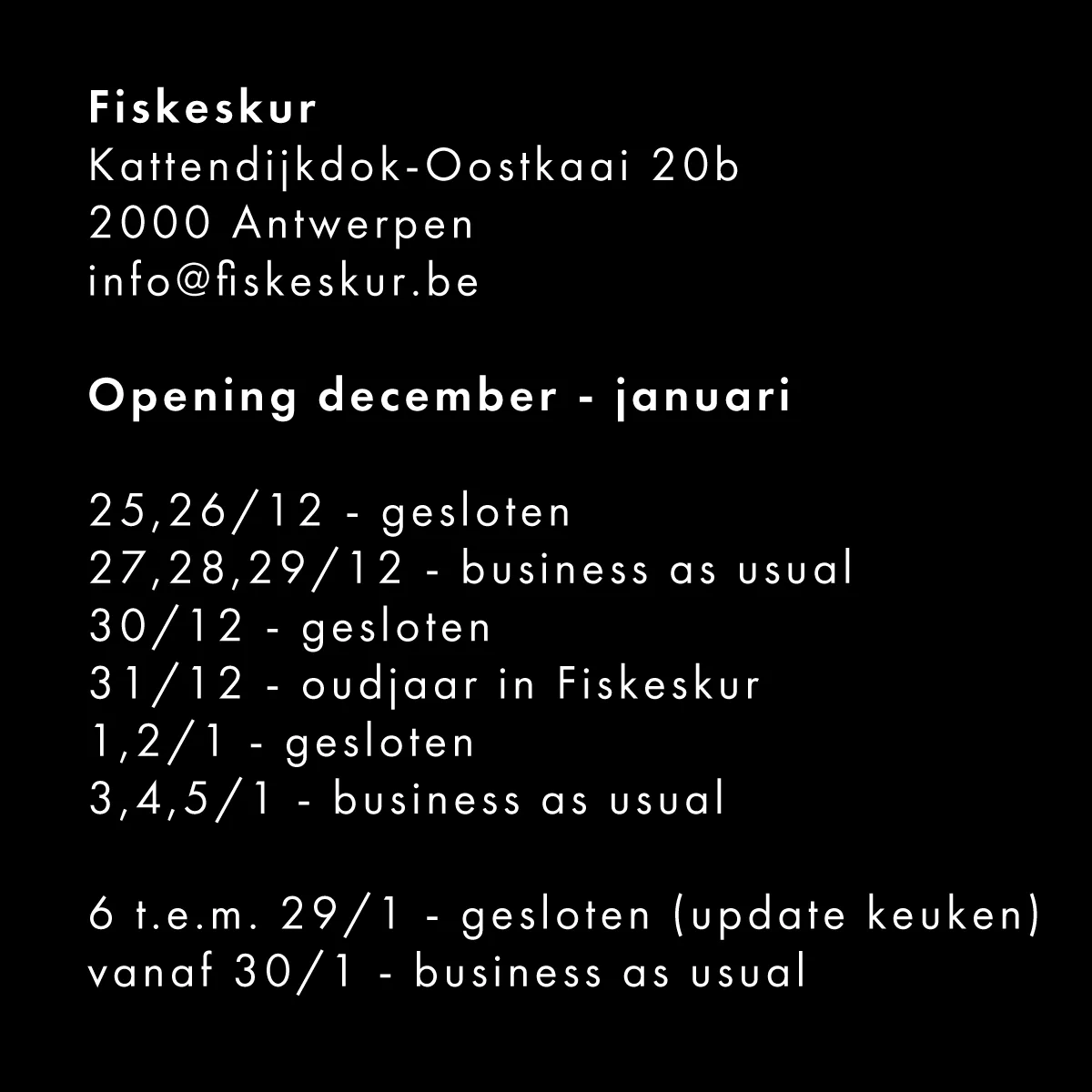 Fiskeskur — kitchen