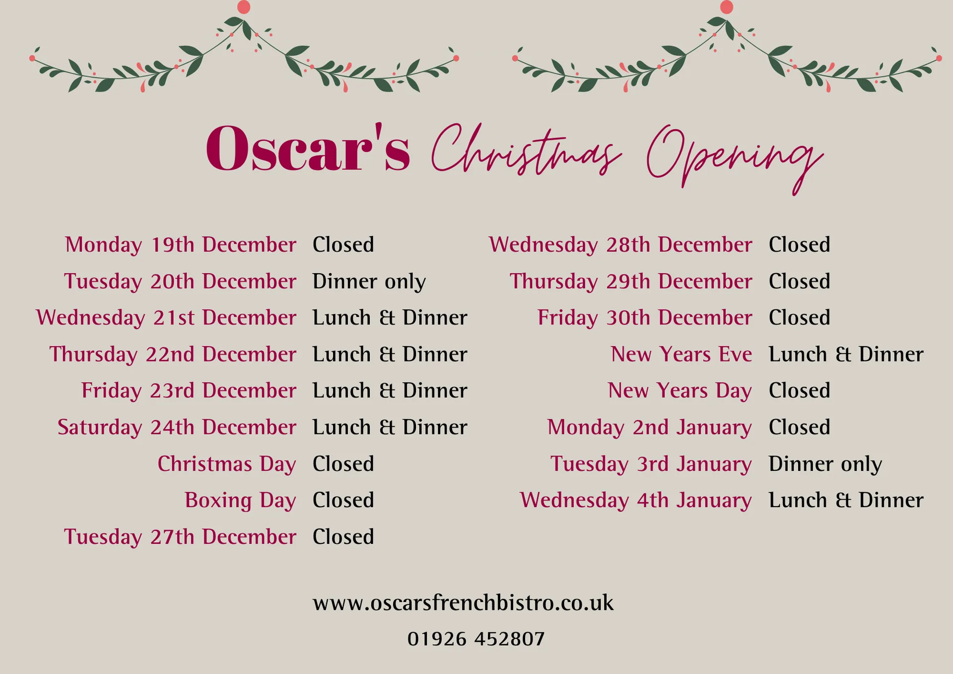 Oscar’s French Steakhouse & Bistro — photo 11
