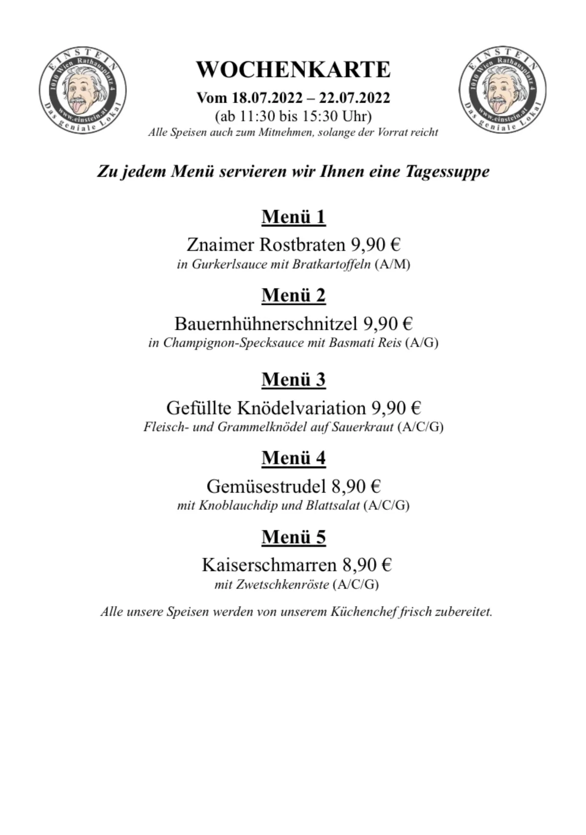 Restaurant Einstein — photo 44