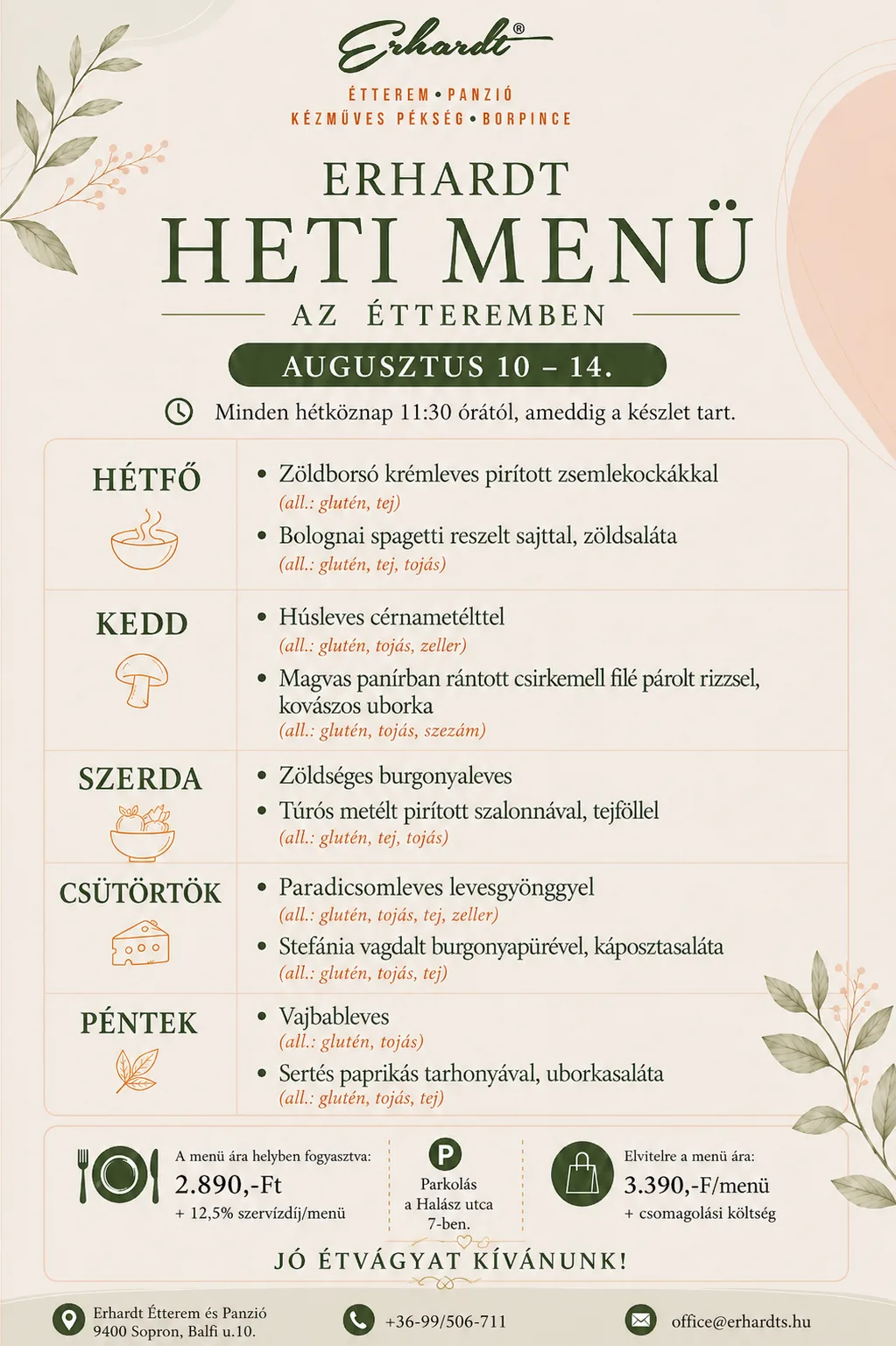 Erhardt Étterem és Panzió, Kézműves Pékség — photo 42
