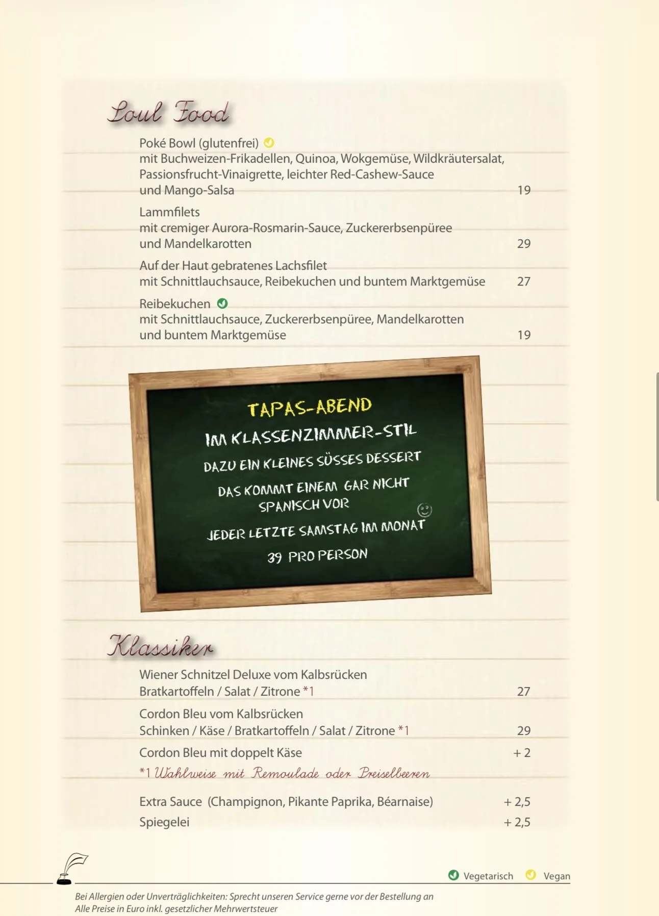 Restaurant Klassenzimmer — photo 68