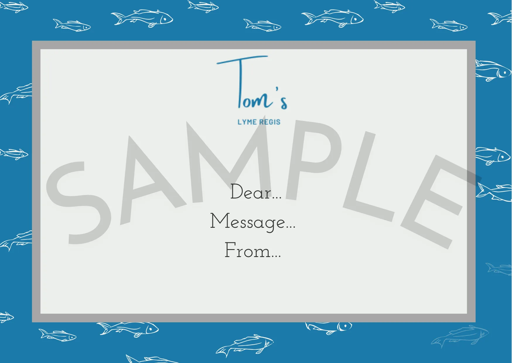 Tom's Lyme Regis — food